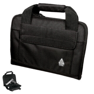 Leapers UTG Deluxe Single Pistol Soft Case Nylon Black PVC-PC01B