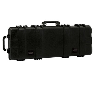 Boyt H52SG Single Long Gun Case 53.5"x14"x5" Water Resistant O-Ring Full Length Gasket High Density Egg Crate Foam Injection Molded Hard Case Matte Black Finish