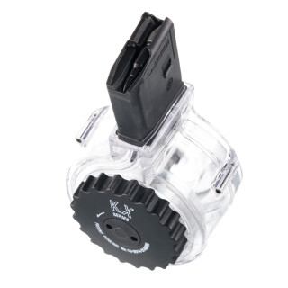 KCI AR-15 50 Round Drum Magazine .223 /5.56 NATO Polymer Black Finish