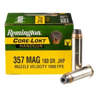 Remington Core-Lokt .357 Magnum Ammunition 20 Rounds JHP 180 Grains