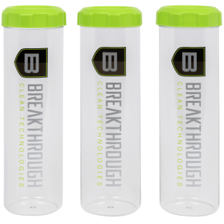 Breakthrough Clean Suppressor Cleaning Tubes 3 Pack Clear