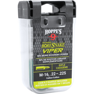 Hoppe's BoreSnake Viper Den Bore Cleaner Rifle Length .22/.223/.5.56 Caliber Pull Handle/Storage Case