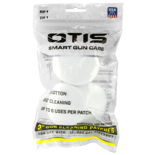 Otis Small Caliber .17-.22 Cleaning Patches 100 Pack FG-918-100