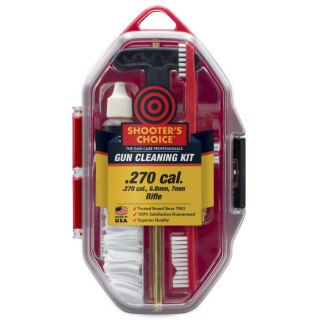 Shooter's Choice .270/6.8mm/7mm Calibers Rifle Cleaning Kit Hard Case