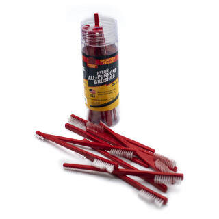 Shooter's Choice Red All Purpose White Nylon Brushes Pack of 20 SHF-316R-20