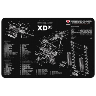 TekMat Springfield Armory XDe Gun Cleaning Mat Neoprene