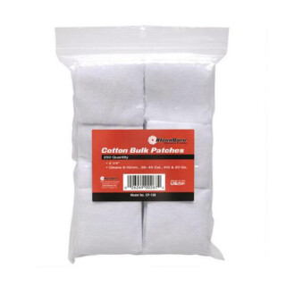 KleenBore SuperShooter Patch 12 and 16 Gauge 3" Square Cotton 250 Pack
