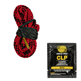KleenBore .44/.45 Caliber Pistol Kwick Kleen One Pull Through Rope Cleaner With BreakFree CLP Wipe