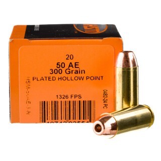 HSM .50 AE Ammunition 20 Rounds JHP 300 Grains