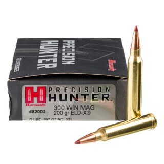 Hornady Precision Hunter .300 Win Mag Ammunition 20 Rounds ELD-X 200 Grain