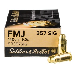 Sellier & Bellot .357 SIG Ammunition 50 Rounds FMJ 140 Grain