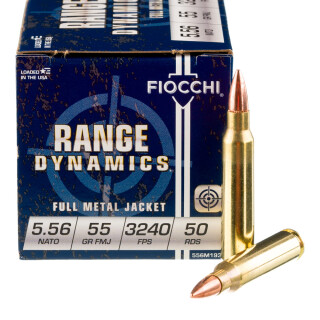Fiocchi 5.56 NATO Ammunition 1000 Rounds FMJ-BT 55 Grain