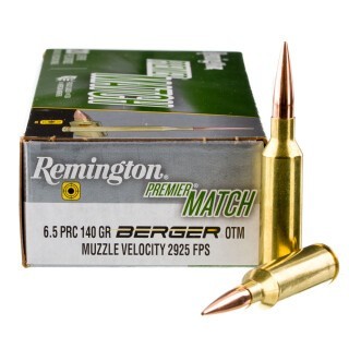 Remington Premier Match 6.5 PRC Ammunition 20 Rounds OTM 140 Grains