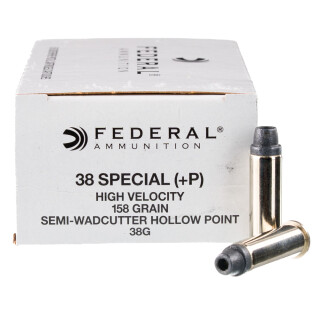  Federal Law Enforcement .38 Special +P Ammunition 1000 Rounds LSWCHP 158 Grain