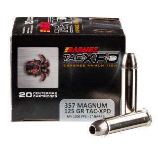 Barnes .357 Magnum Ammunition 20 Rounds TAC-XP LF 125 Grains BPD357M2