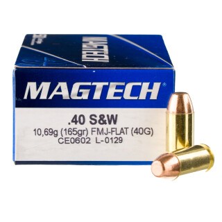 Magtech .40 S&W Ammunition 1000 Rounds FMJ 165 Grains 40G