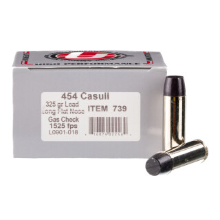 Underwood Ammo .454 Casull Ammunition 20 Rounds Coated HCLFN 325 Grain