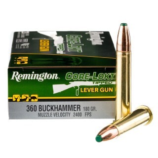 Remington Core-Lokt Tipped Lever Gun .360 Buckhammer Ammunition 20 Rounds Polymer Tip 180 Grains