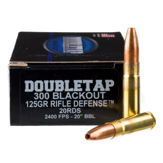 DoubleTap .300 AAC Blackout Ammunition 20 Rounds TMK 125 Grain