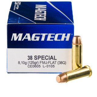 Magtech .38 Special Ammunition 50 Rounds FMJ 125 Grain