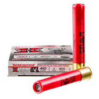 Winchester Super-X .410 Ammunition 5 Rounds 3" Rifled Slug HP 1/4 oz