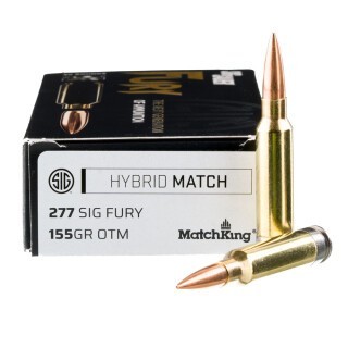 Sig Sauer Hybrid Match .277 Fury Ammunition 20 Rounds HPBT MatchKing 155 Grains