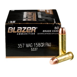 Blazer Brass .357 Magnum Ammunition 1000 Rounds FMJ FN 158 Grains
