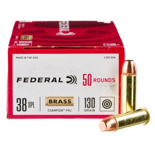 Federal Champion Training .38 Special Ammunition 1000 Rounds FMJ 130 Grains