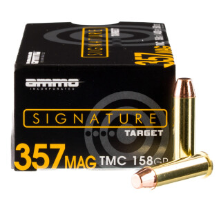 Ammo Inc. Signature .357 Magnum Ammunition 1000 Rounds TMJ 158 Grain
