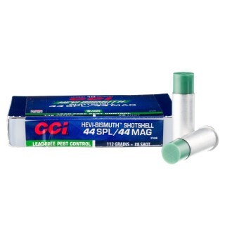 CCI Pest Control Shotshell .44 Special Ammunition 10 Rounds #8 Bismuth Shot 112 Grains