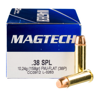 Magtech .38 Special Ammunition 50 Rounds FMJ 158 Grain