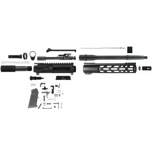 TacFire AR-15 Unassembled Pistol Kit 5.56 NATO 10.5" Barrel M-LOK Handguard Black