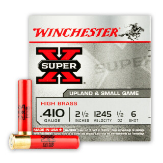 Winchester SuperX Game .410 Ammunition 25 Rounds 2-1/2" #6 Lead 1/2oz