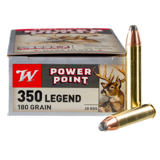 Winchester Power-Point .350 Legend Ammunition 200 Rounds JSP 180 Grain