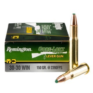 Remington Core-Lokt Tipped Lever Gun .30-30 Winchester Ammunition 20 Rounds Polymer Tip 150 Grains