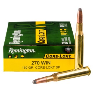 Remington Core-Lokt .270 Winchester Ammunition 20 Rounds PSP 150 Grain