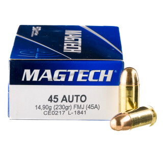 Magtech .45 ACP Ammunition 1000 Rounds FMJ 230 Grain
