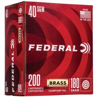 Federal Champion Training .40 S&W Ammunition 1000 Rounds FMJ 180 Grains