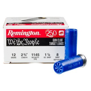 Remington We The People 12 Gauge Shotshell 250 Rounds 2-3/4" #8 Shot 1-1/8 Ounce