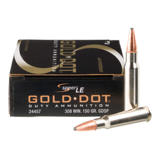 Speer Gold Dot .308 Winchester Ammunition 500 Rounds SP 150 Grain
