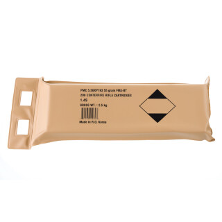 PMC X-TAC 5.56x45 NATO Ammunition 1000 Round Battle Pack M193 FMJ 55 Grain