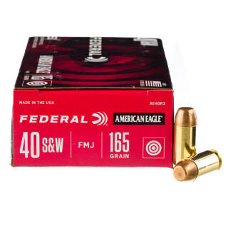 Federal American Eagle .40 S&W Ammunition 1000 Rounds FMJ 165 Grain