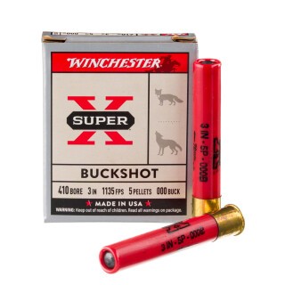 Winchester Super-X .410 Ammunition 5 Rounds 3" 000 Buckshot