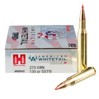 Hornady American Whitetail Tipped .270 Winchester Ammunition 20 Rounds SST 130 Grains