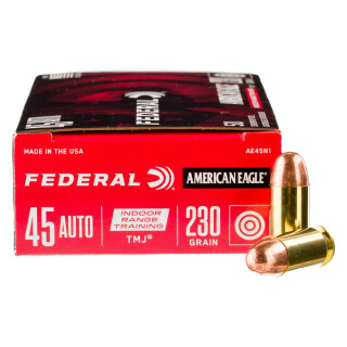 Federal American Eagle .45 ACP Ammunition 50 Rounds TMJ 230 Grain