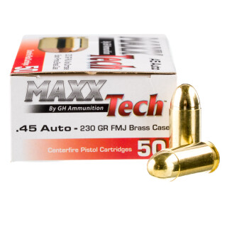 MAXX Tech .45 ACP Ammunition 500 Rounds FMJ 230 Grain