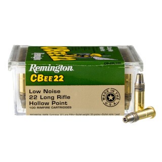 .22 LR Remington CBee 33 Grain HP 740 fps 100 Round Box CB22L100