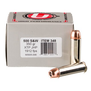 Underwood Ammo .500 S&W Mag Ammunition 20 Rounds XTP JHP 350 Grain