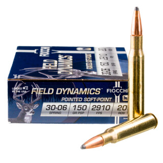 Fiocchi .30-06 Springfield Ammunition 20 Rounds PSP 150 Grain