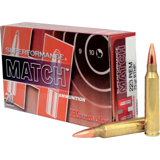 Hornady Superformance .223 Remington Ammunition 200 Rounds HPBT 75 Grain